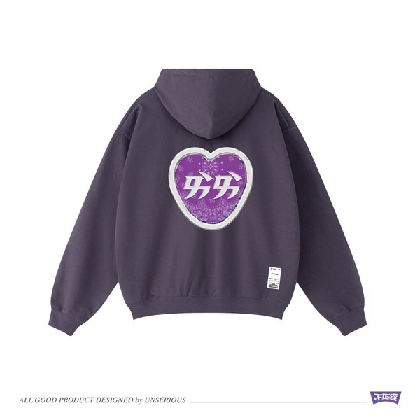 不正經 醬紫愛愛拉鍊帽夾 US054