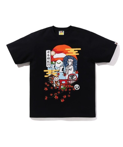 2024AW BAPE JAPAN CULTURE AUTUMN APE HEAD TEE 日本猿紀行 秋季 楓葉樹 歌舞技 藝妓 招財貓 短T 現貨 1K72110171