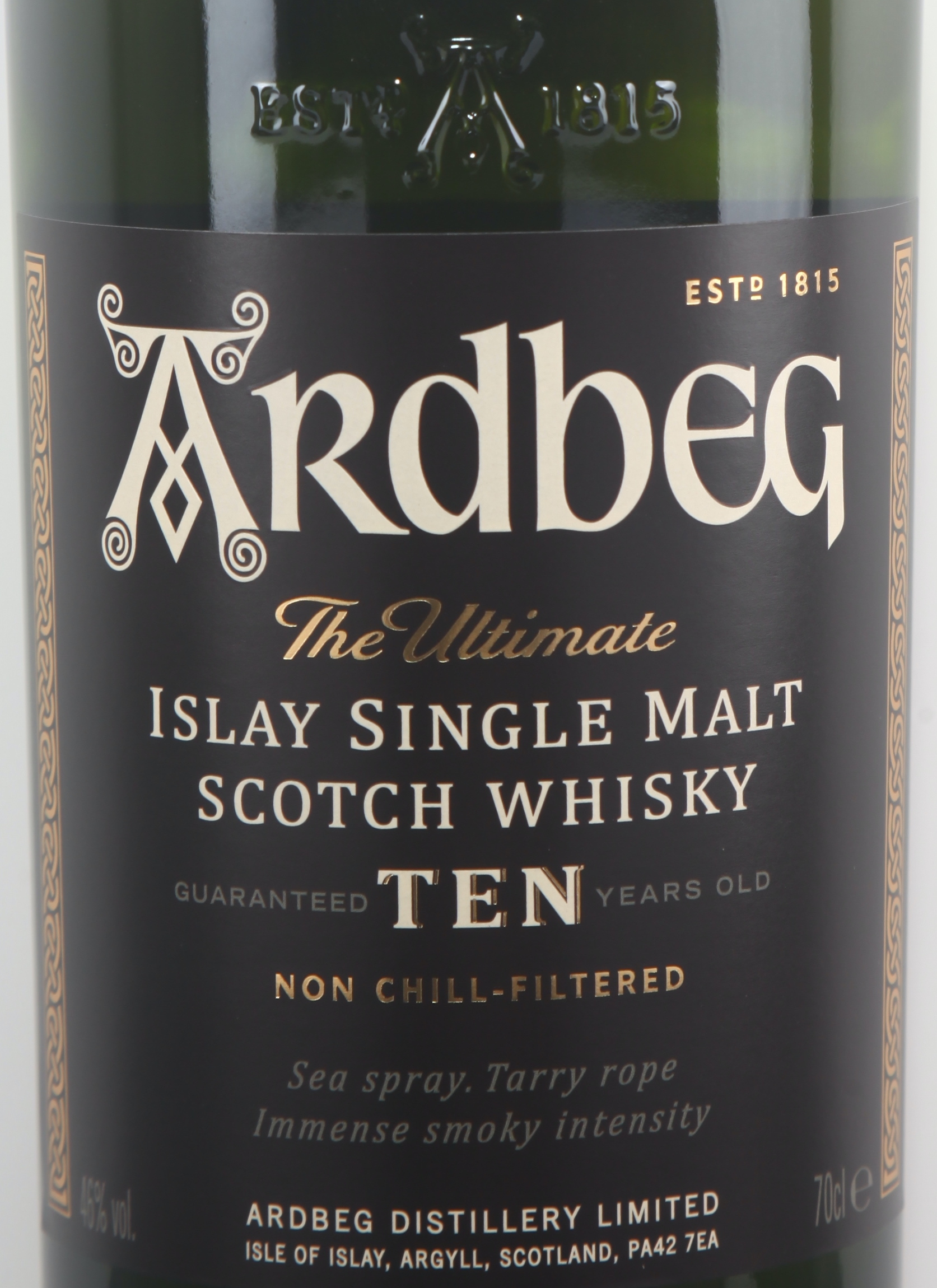 Ardbeg 'Ten' Single Malt Islay Scotch Whisky 46%