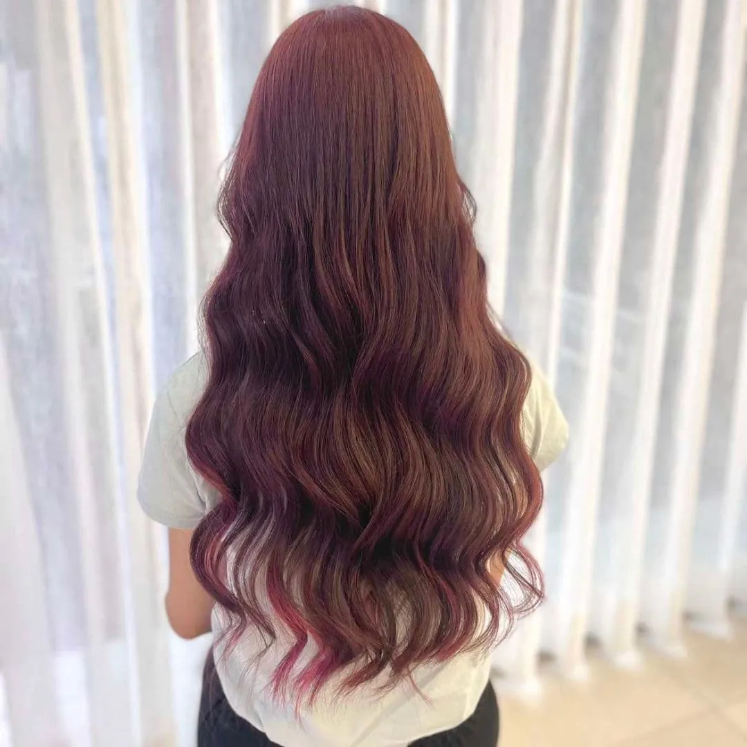 Yuri's Pink-Brown Bath Dye work