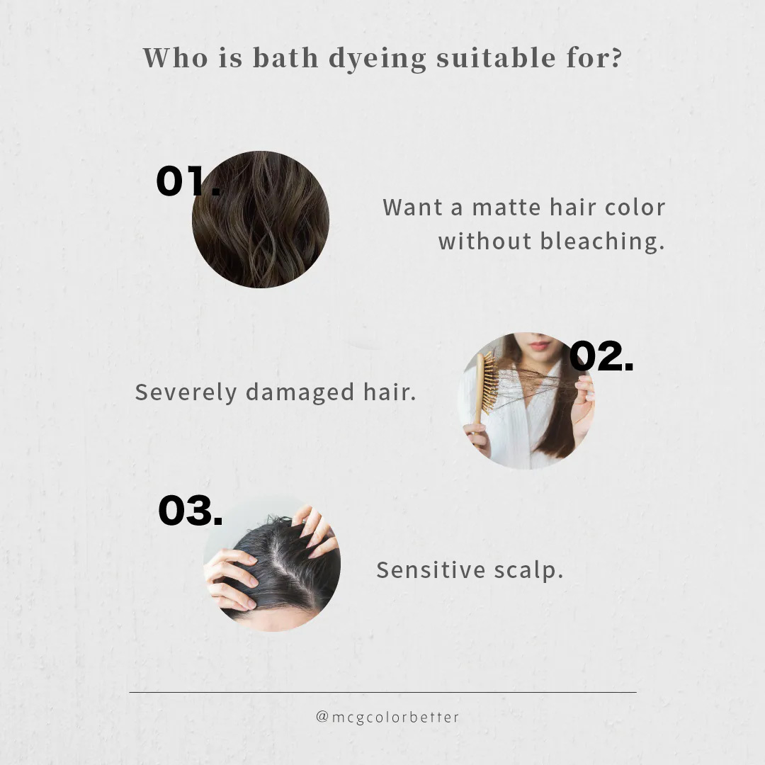 Who is bath dyeing suitable for?