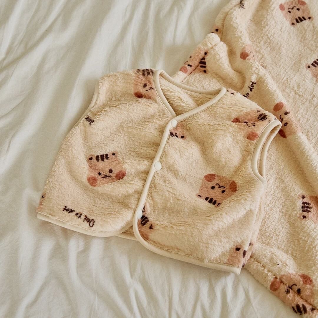 24F/W DTD玩角色Cream系列-熱絨背心馬甲