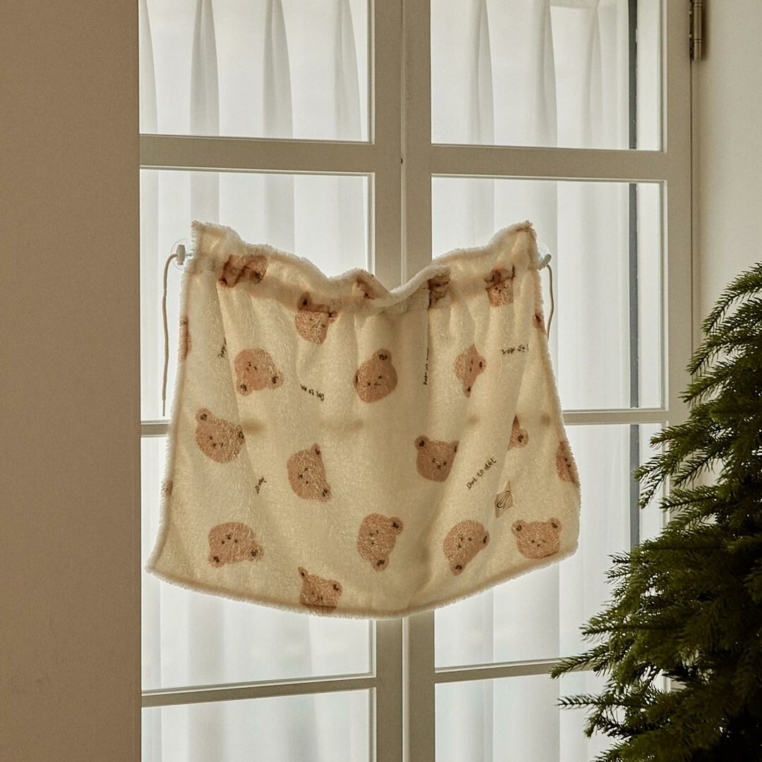 24FW DTD玩轉人物Cream系列-熱絨遮陽簾