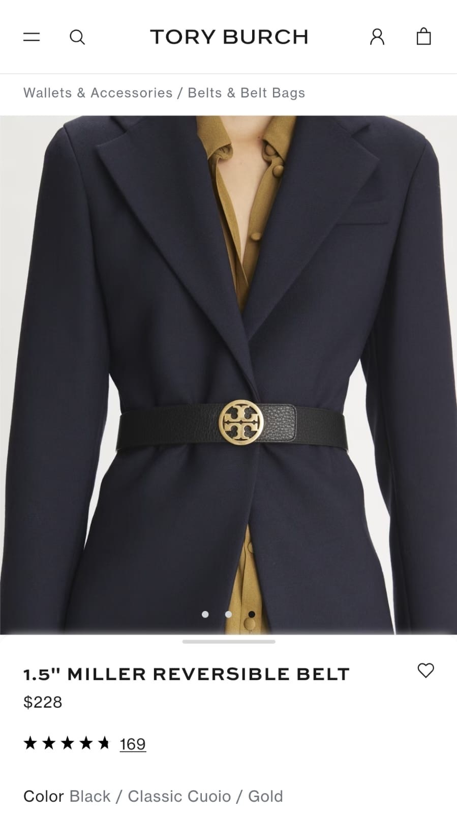 Tory Burch 1.5“ Belt