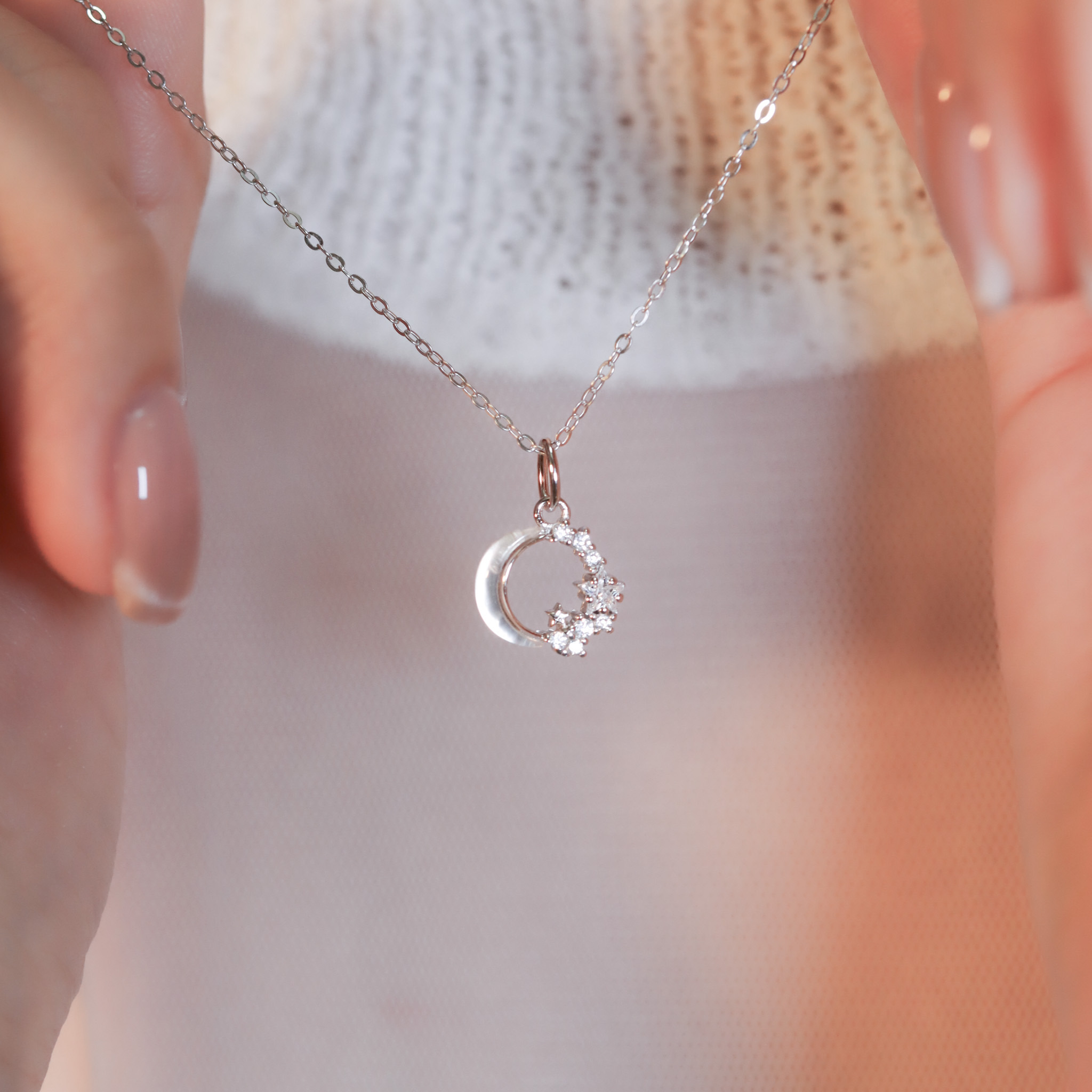 | 925銀丨星星訴月項鍊 | NE1242 |