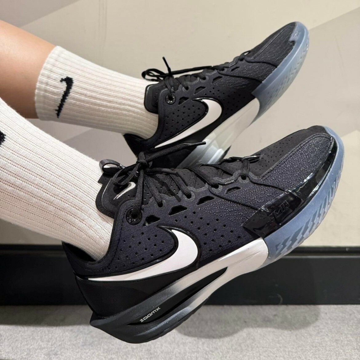 Nike Air Zoom GT Cut 3 EP 黑灰白 氣墊 緩震 低筒 GT三代 實戰籃球鞋