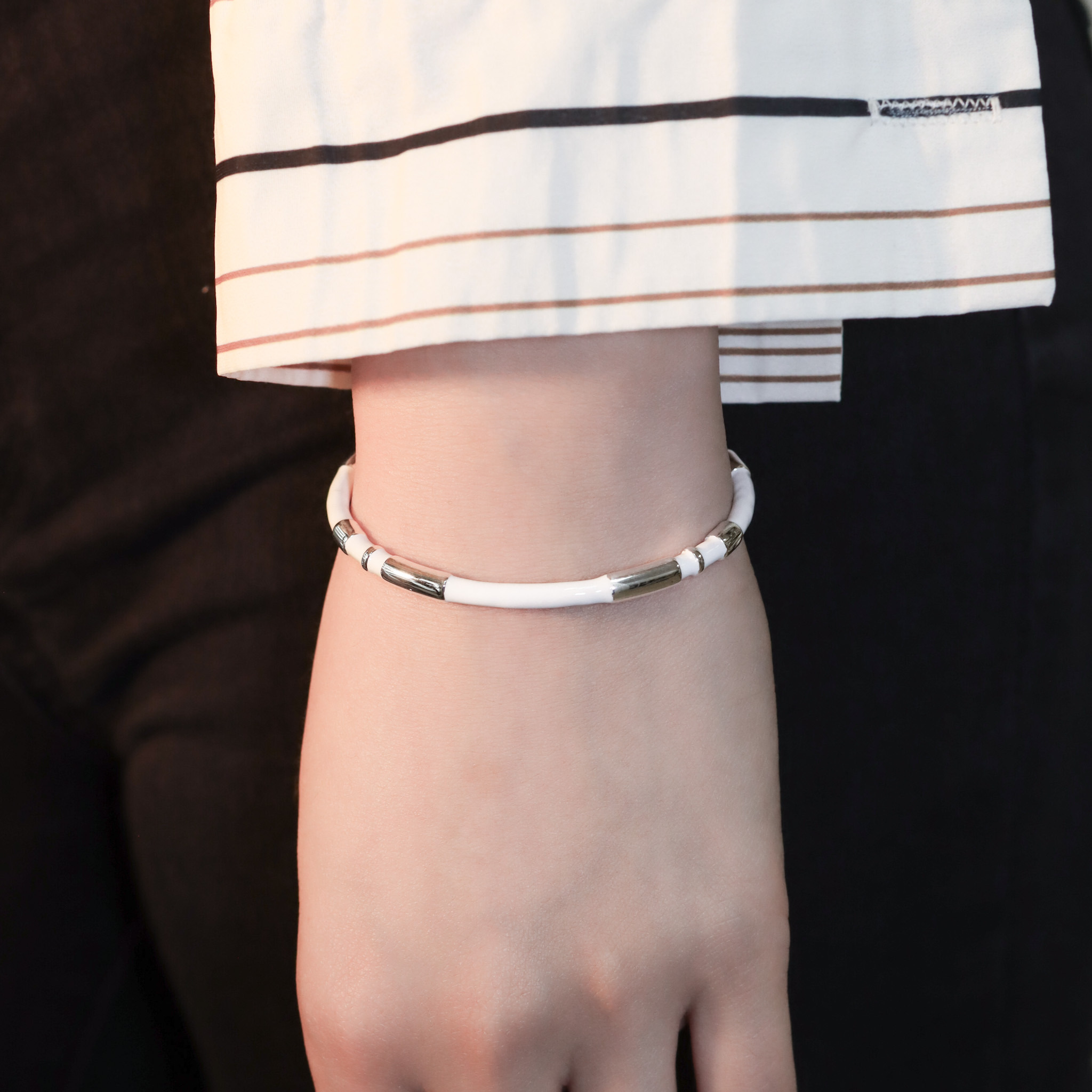 | 925純銀丨漫白手鐲  | BR1187 |