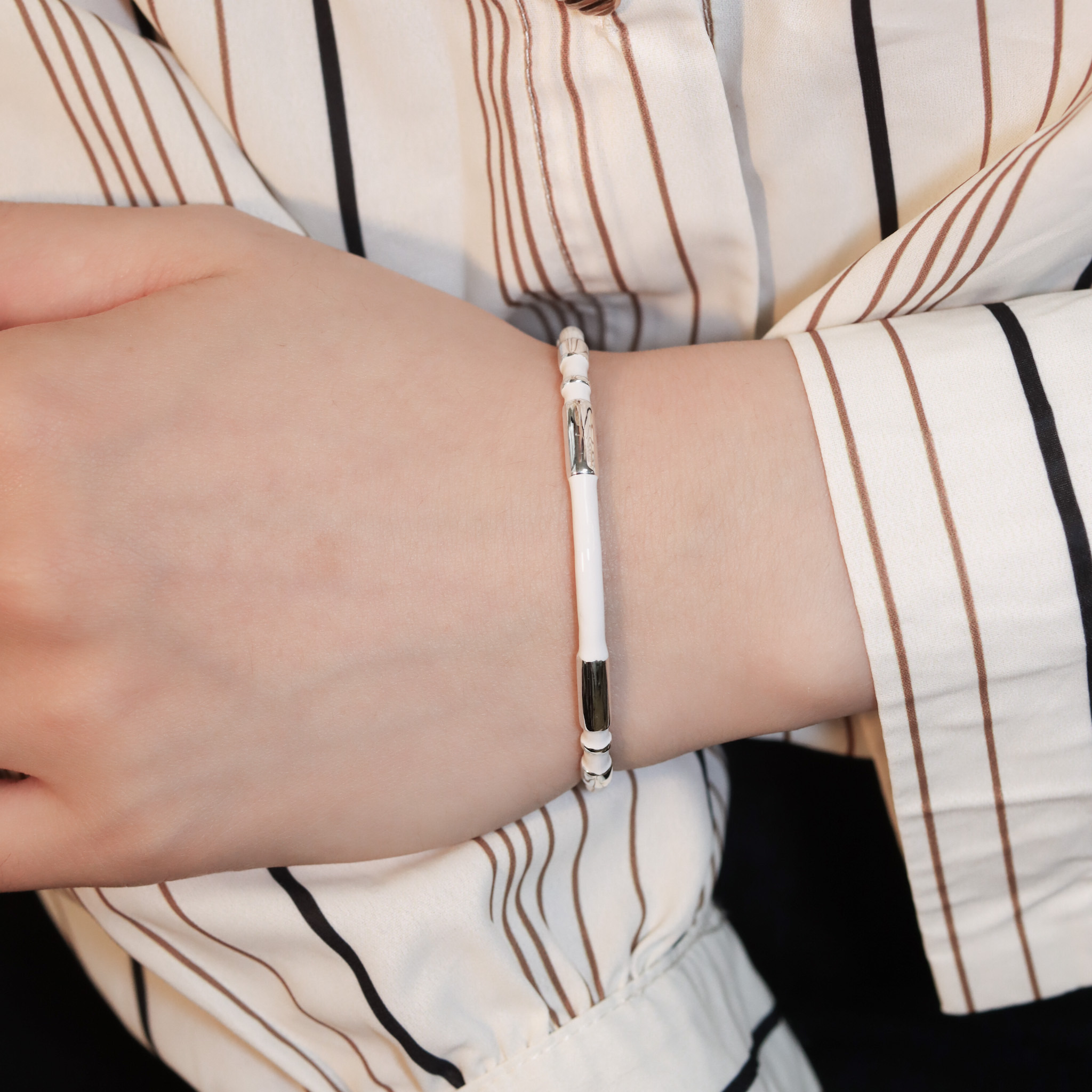 | 925純銀丨漫白手鐲  | BR1187 |