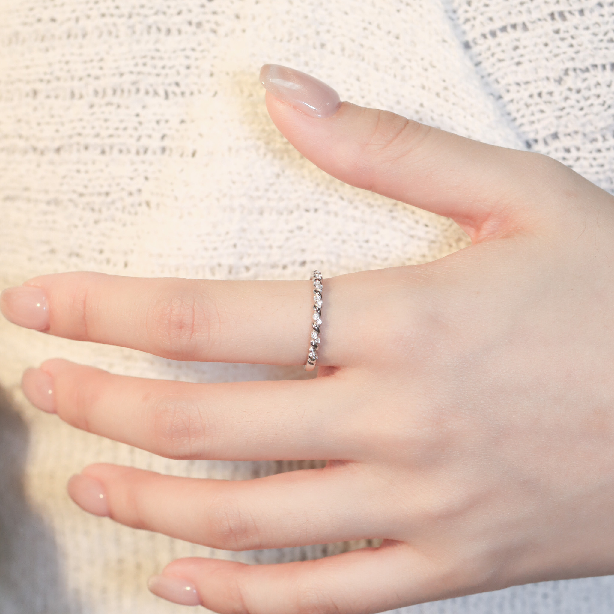 | 925 Silver・White Gold | Still U Ring | RI0750 |