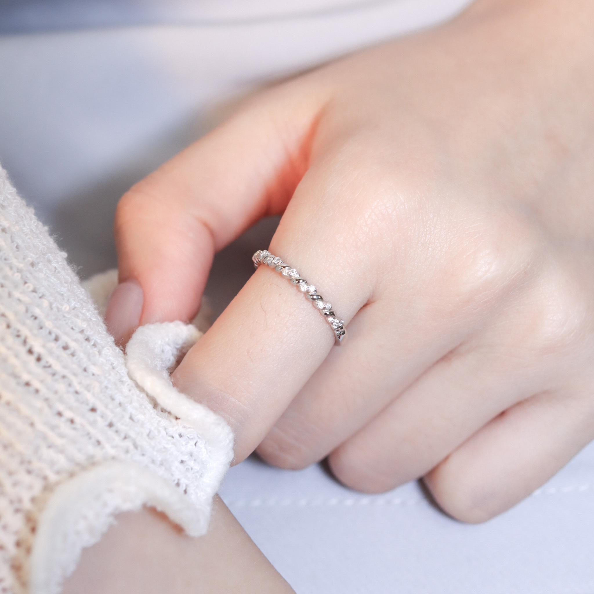 | 925 Silver・White Gold | Still U Ring | RI0750 |