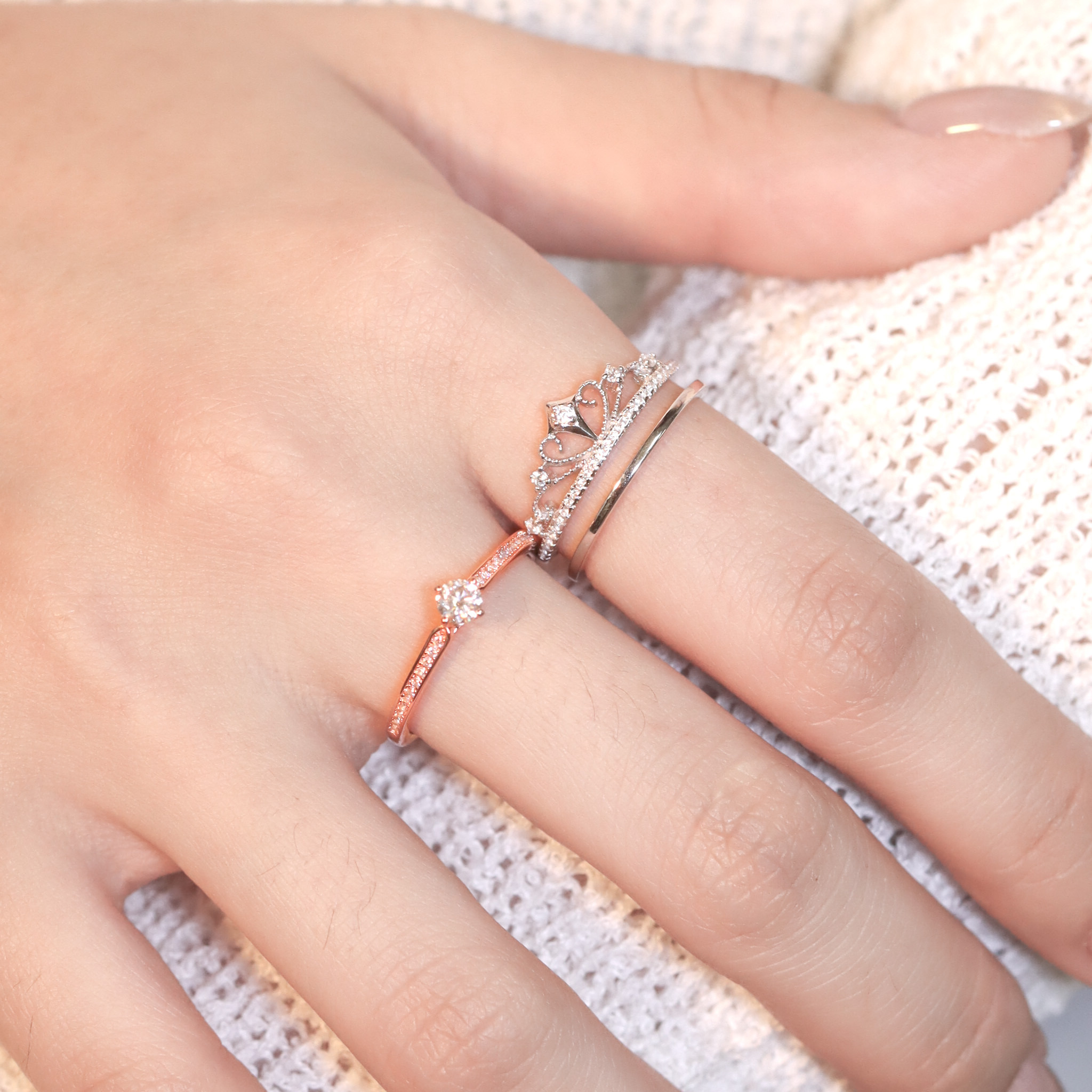 | 925 Silver・White Gold | Still U Ring | RI0750 |