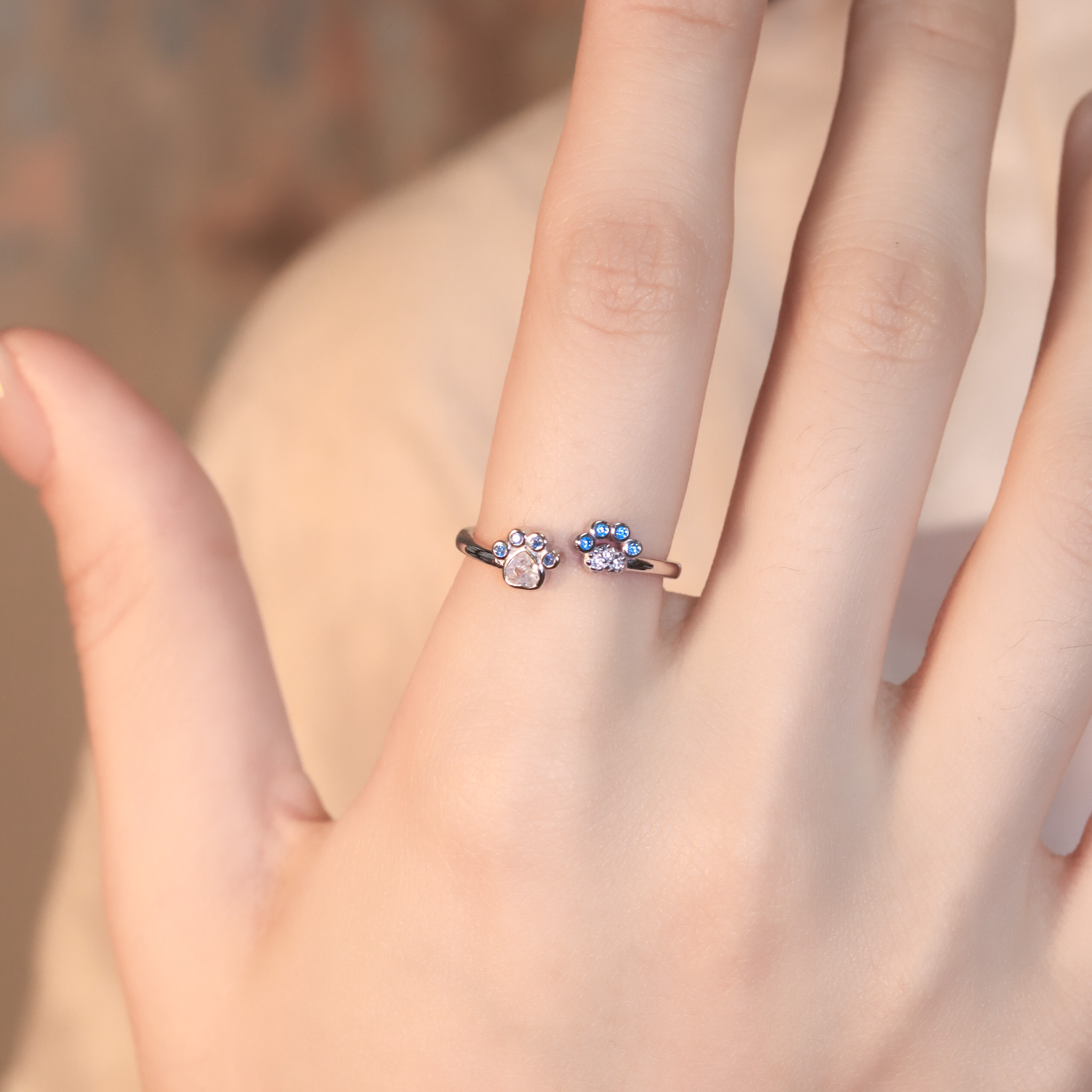 | 925純銀 | 漫藍小肉球戒指 | RI0752 |