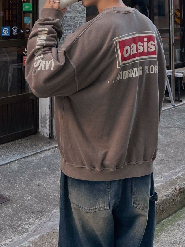 洗水英文字衛衣 ARCHIVE-221T