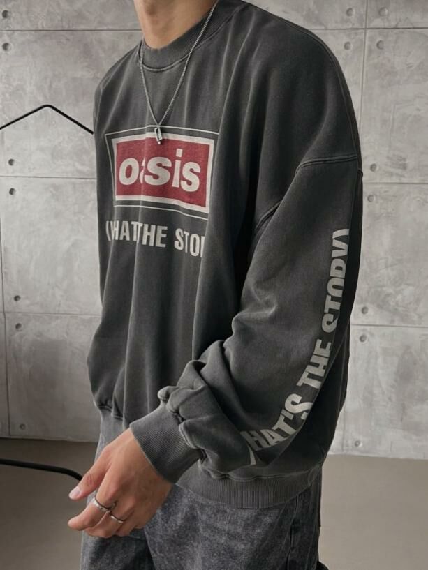 洗水英文字衛衣 ARCHIVE-221T