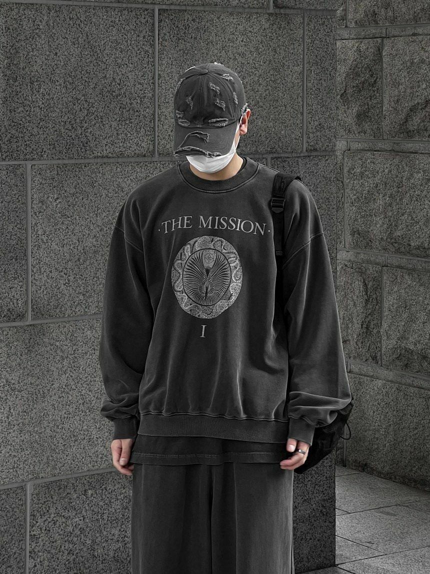 洗水英文字圖案衛衣 ARCHIVE-231T