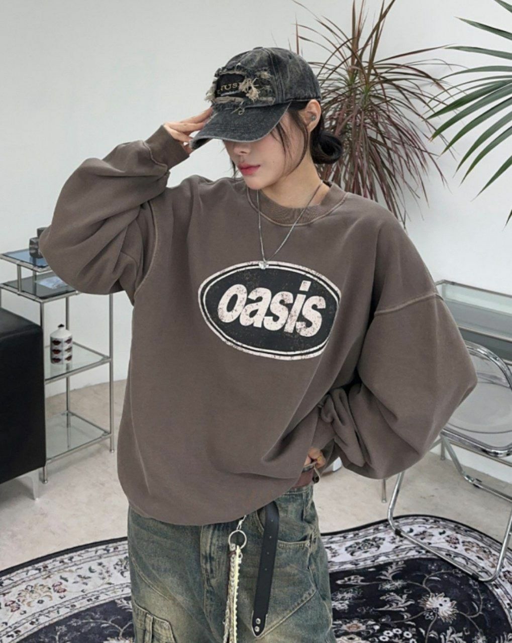 洗水英文字衛衣 ARCHIVE-230T