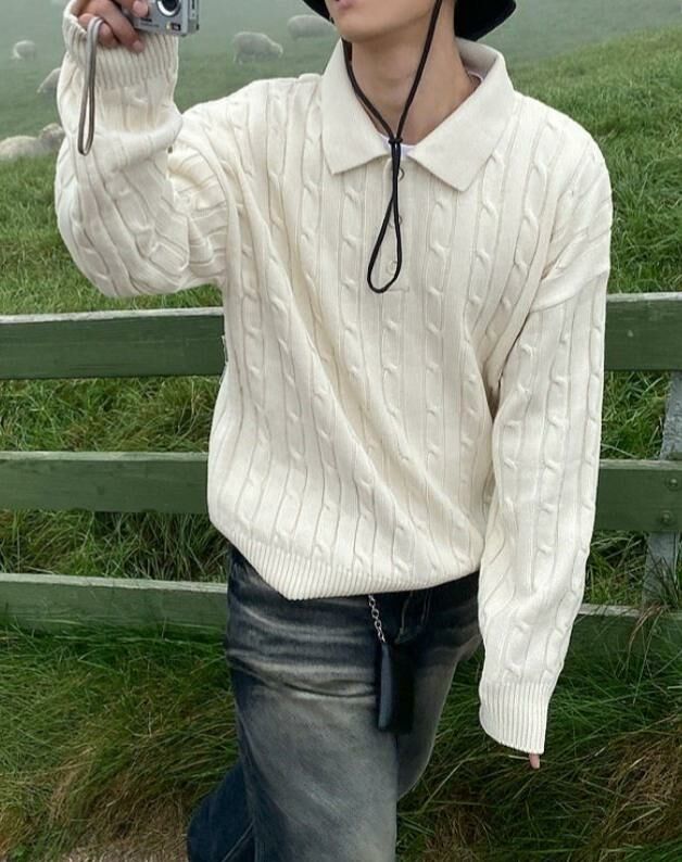 扭紋長袖PoloTee Crunky_youth-003T