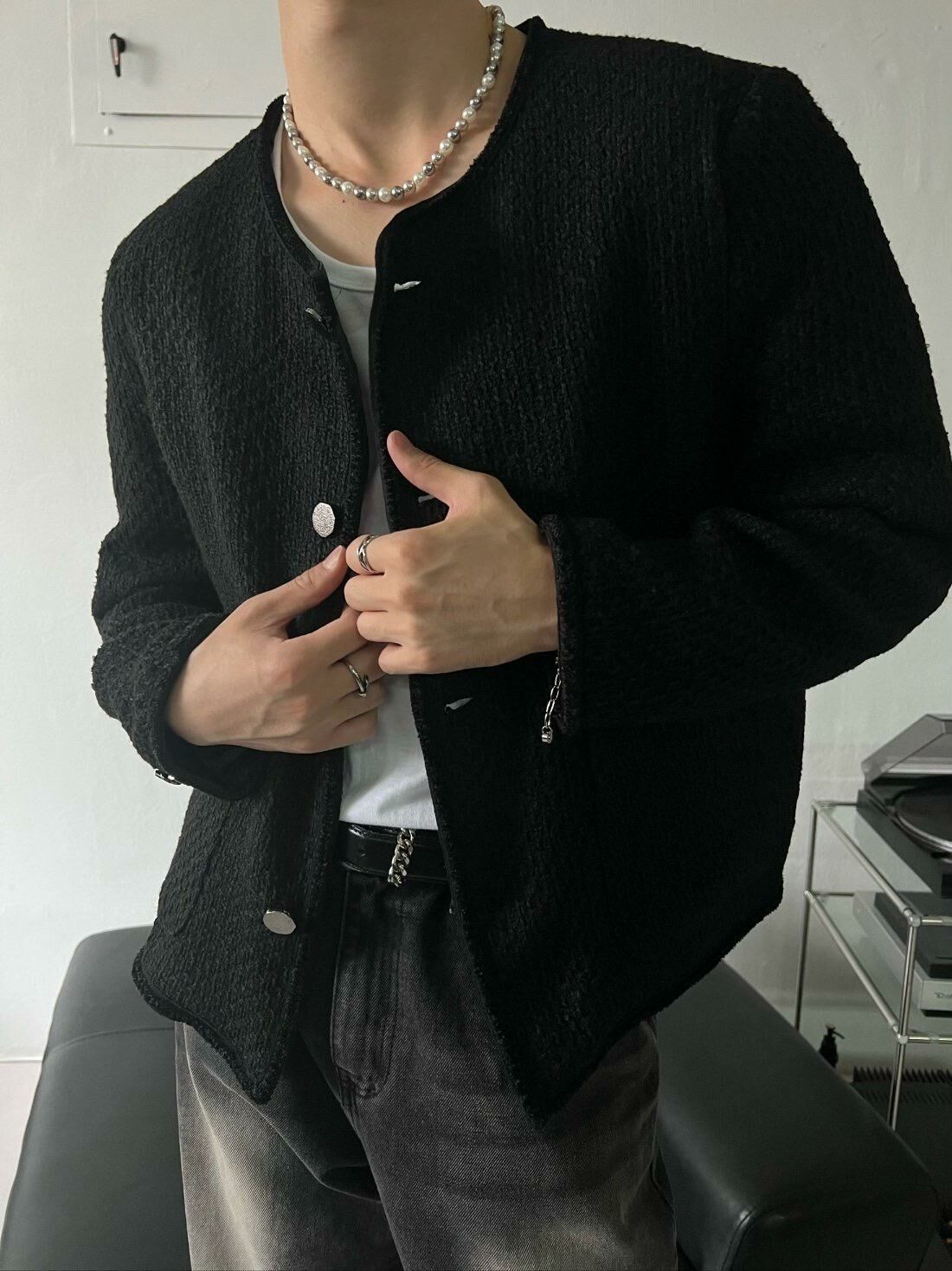 圓領開胸短外套 Crunky_youth-008JK