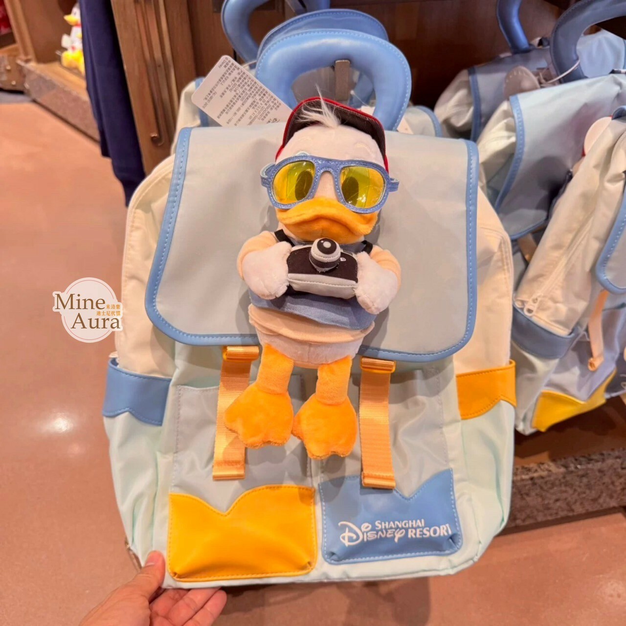 2024 米奇樂享上海系列 唐老鴨 Donald 絨毛造型 後背包 -上海迪士尼樂園