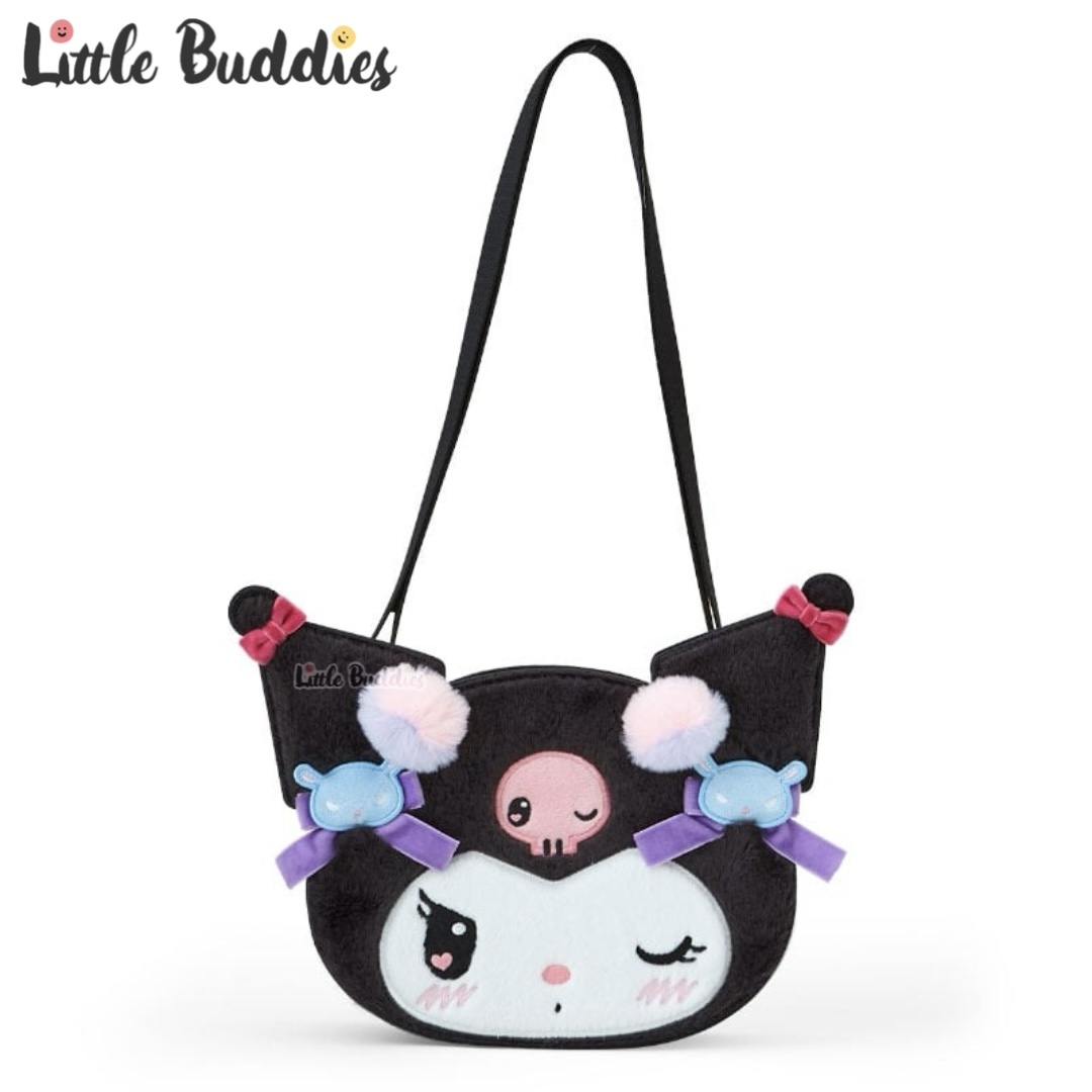 日本 Sanrio Kuromi 生日系列 - PU皮斜揹袋