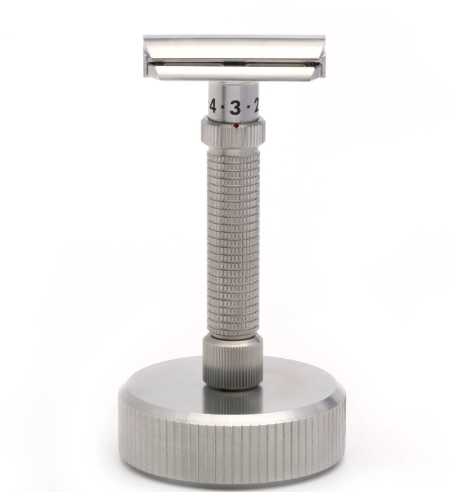 Knurled Stainless Steel Razor Stand