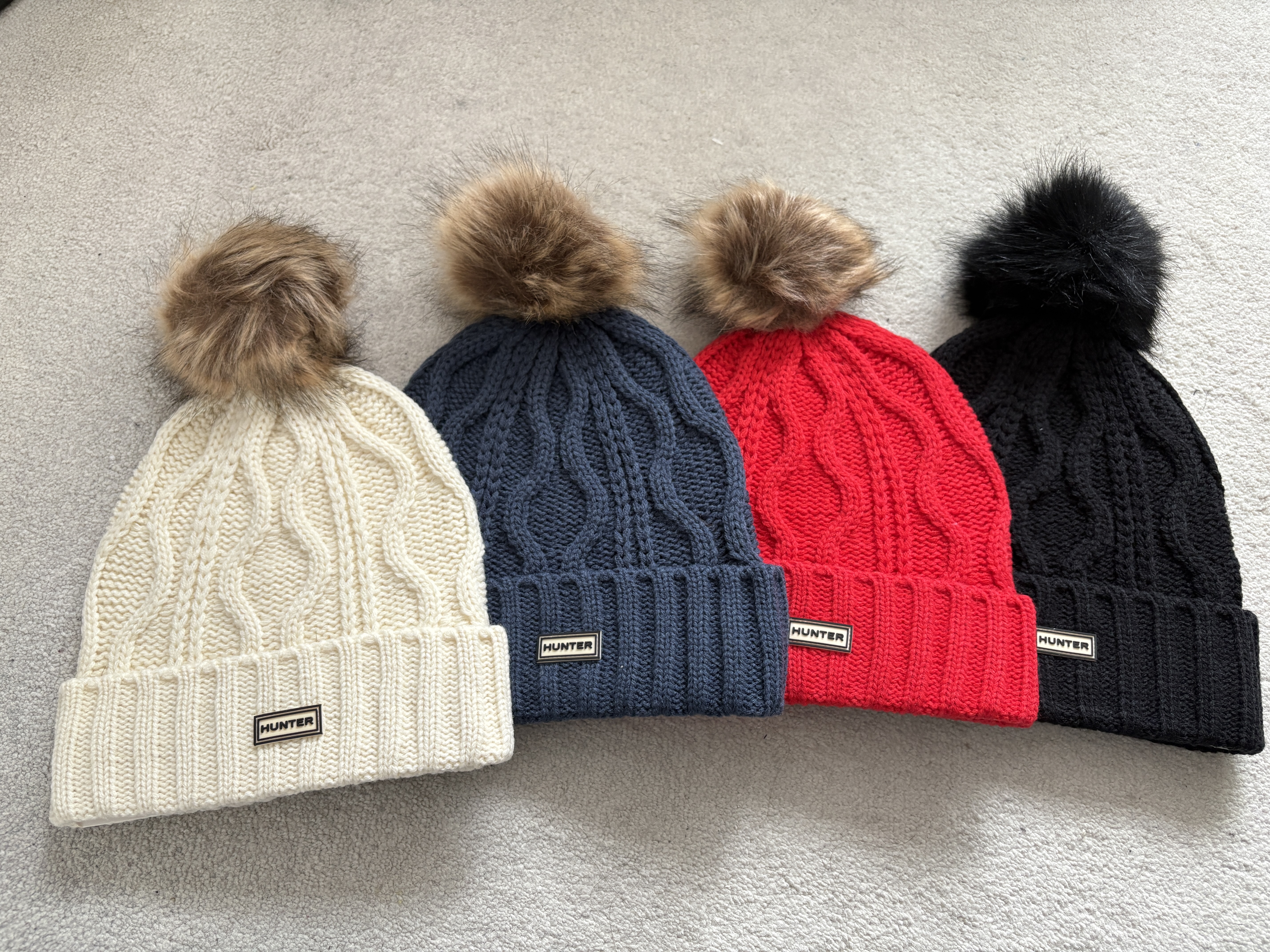 Hunter 女大人 羊毛 粗針織 毛帽 (4色)