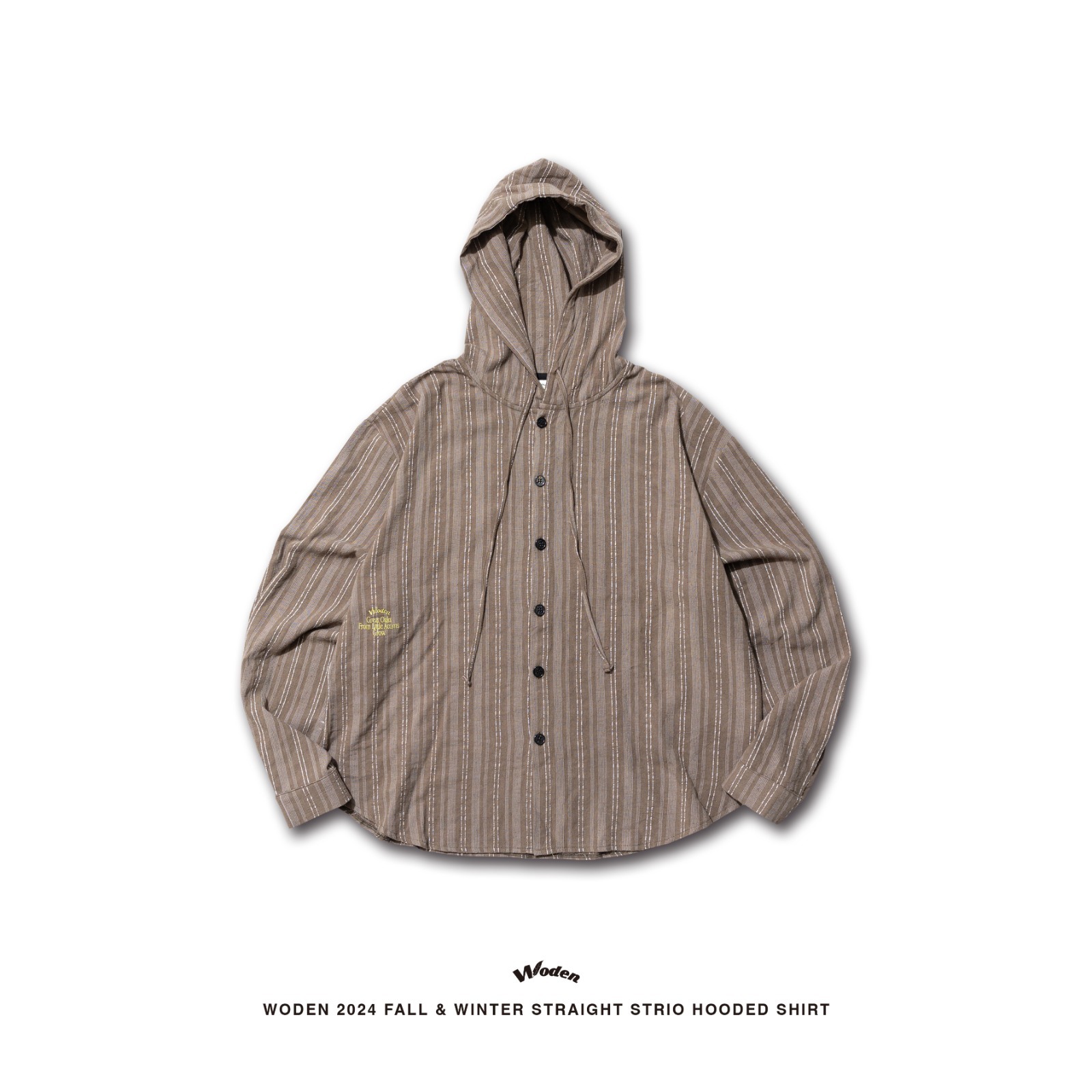 Woden 2024 Straight Strio Hooded Shirt