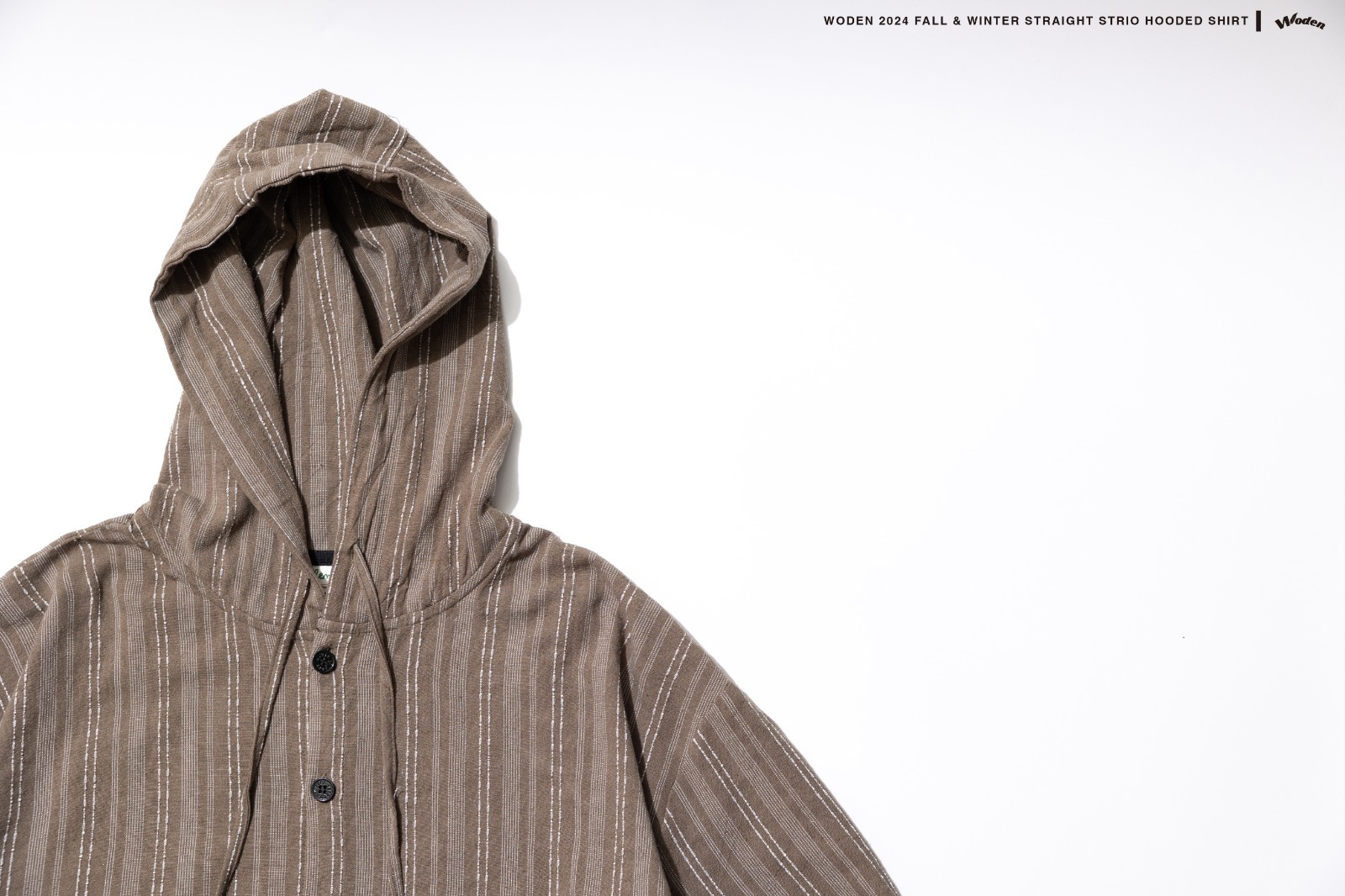 Woden 2024 Straight Strio Hooded Shirt