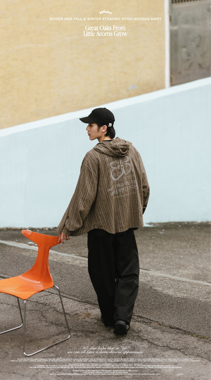 Woden 2024 Straight Strio Hooded Shirt