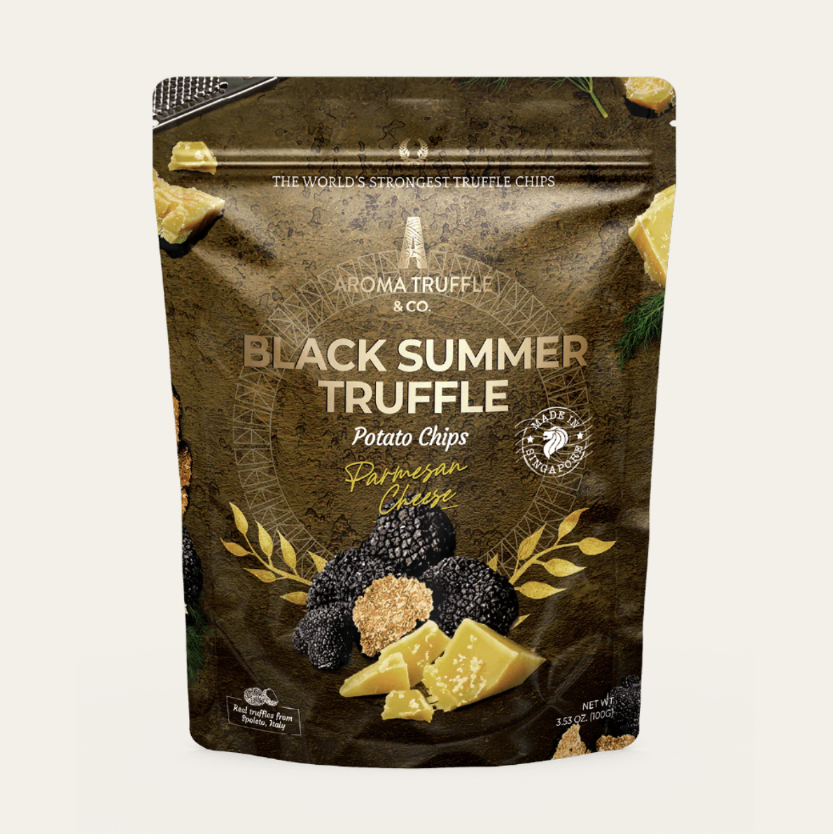 Aroma Black Summer Truffle Chips - Parmesan Cheese