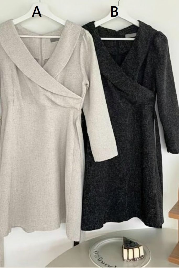 OP#14483🤎彎領西裝裙