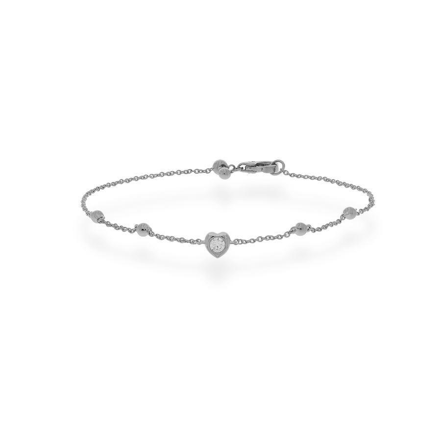 環抱系列 | 心形設計鑽石手鏈