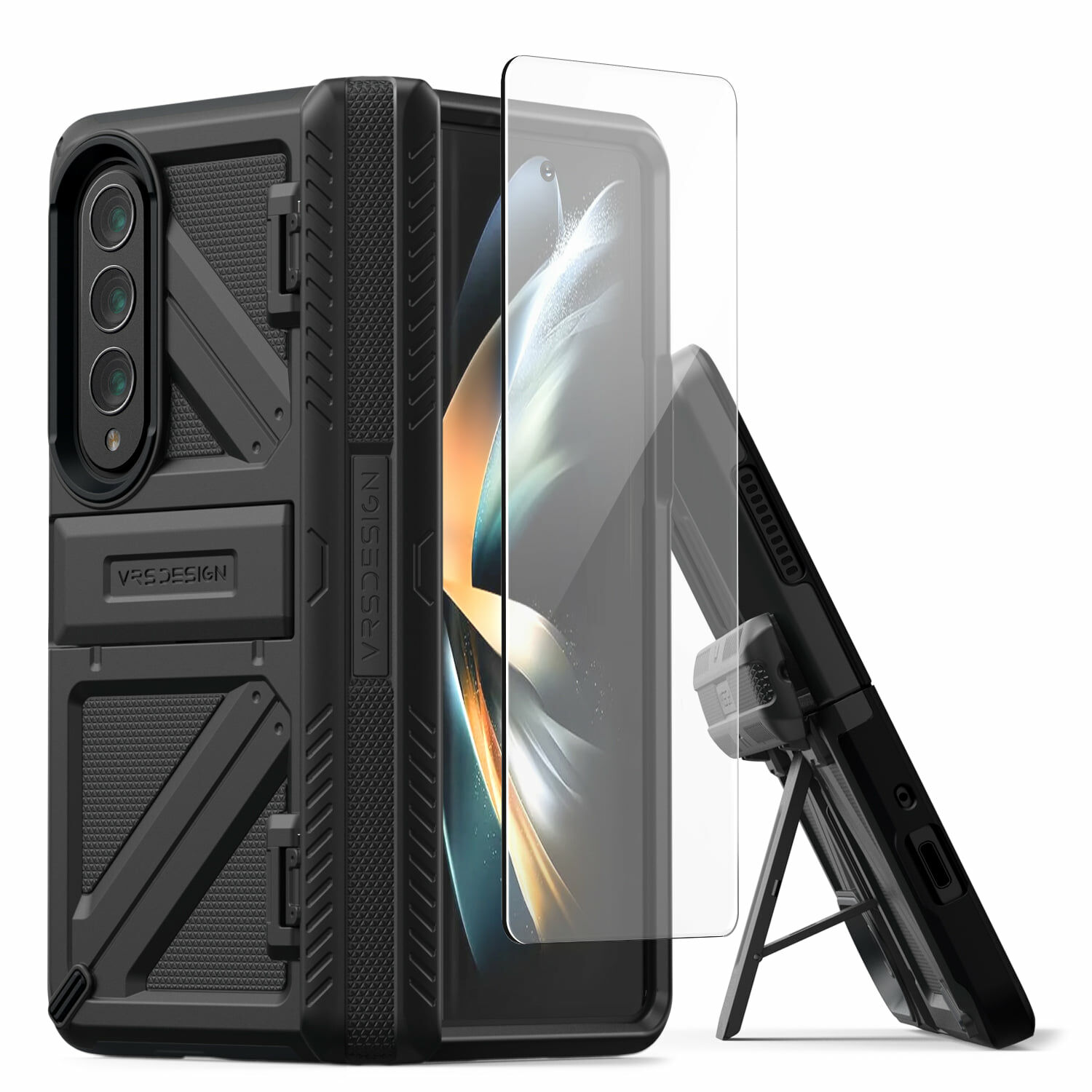 【筆槽蓋/普通蓋】VRS Design - Terra Guard Ultimate - Galaxy Z Fold 4 Case 筆槽支架高度防撞手機殼