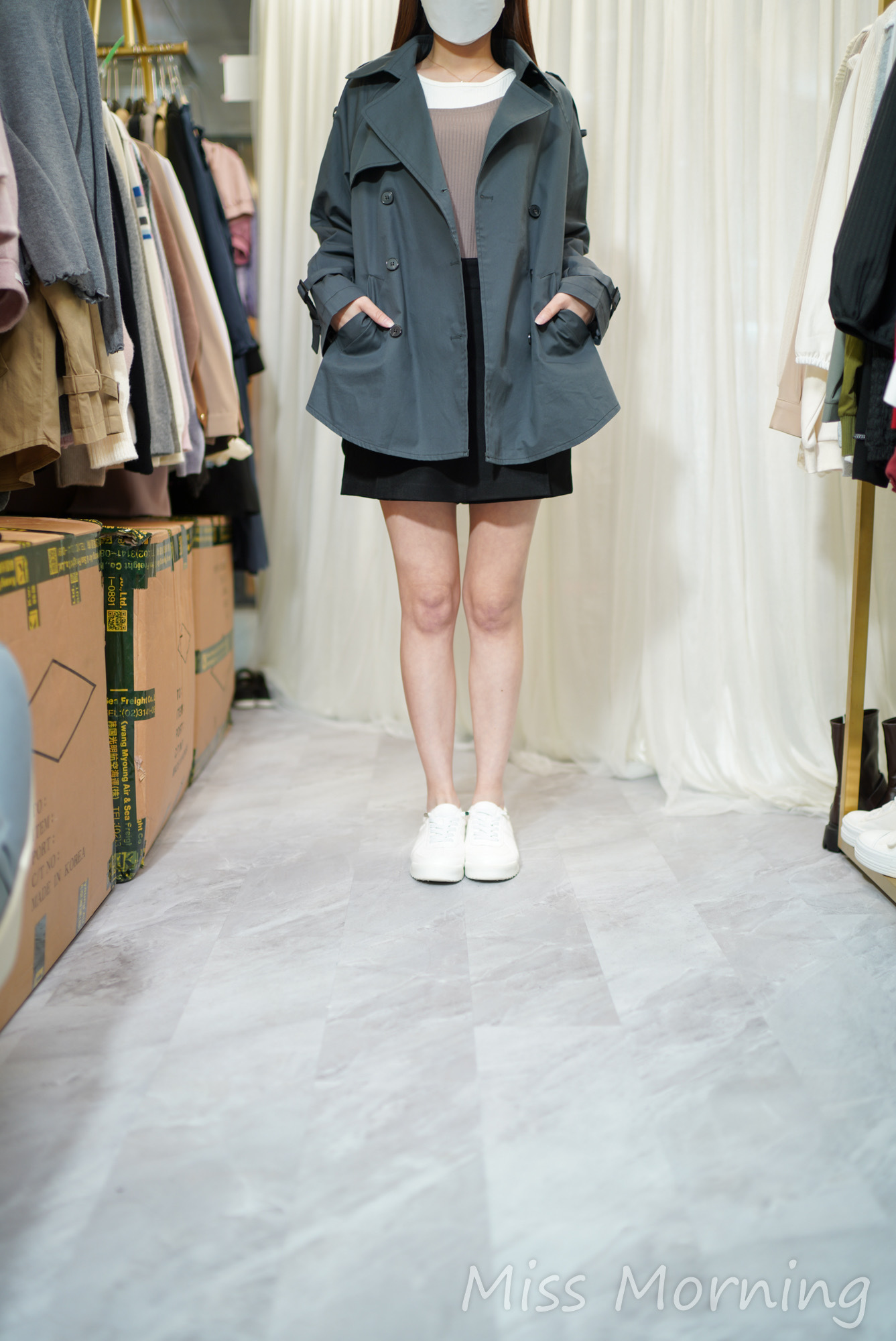 內束腰返工/去街兩穿外套(14243)