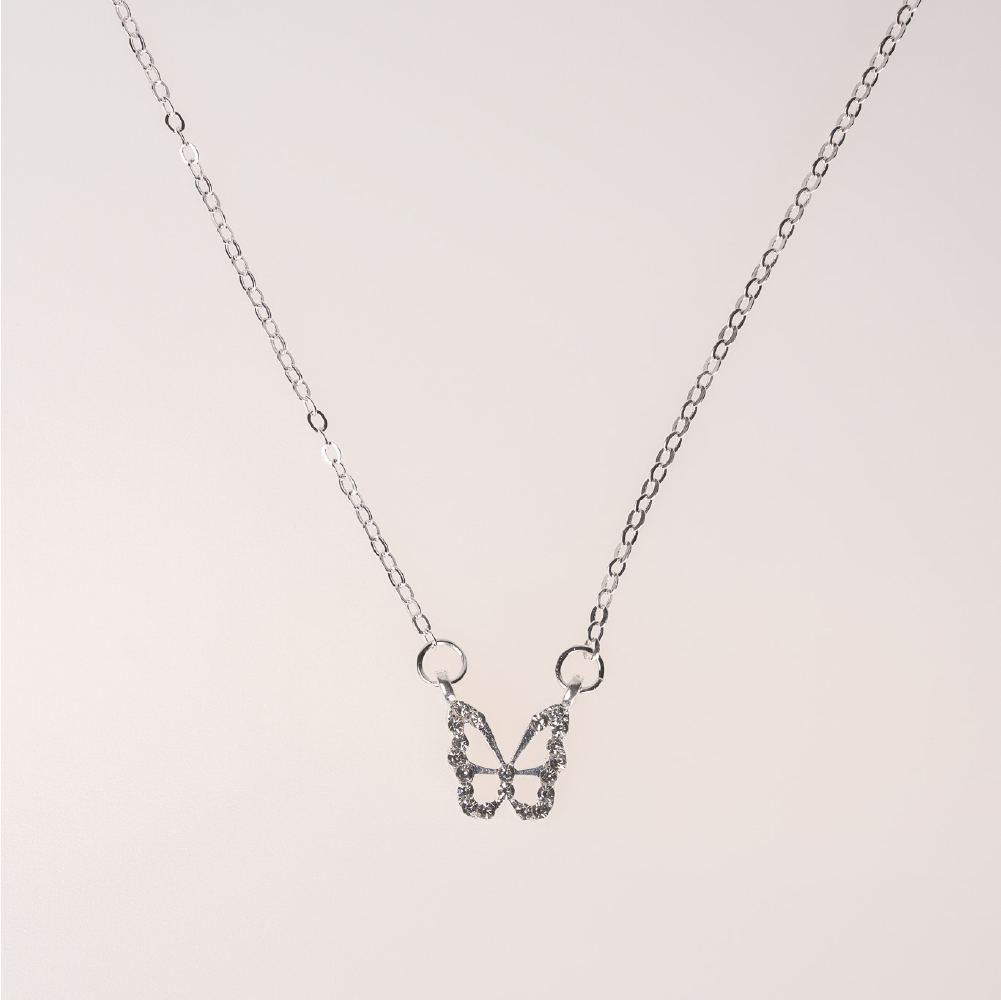 【AOI】像花一樣令人駐足-鑲鑽項鍊-金/銀