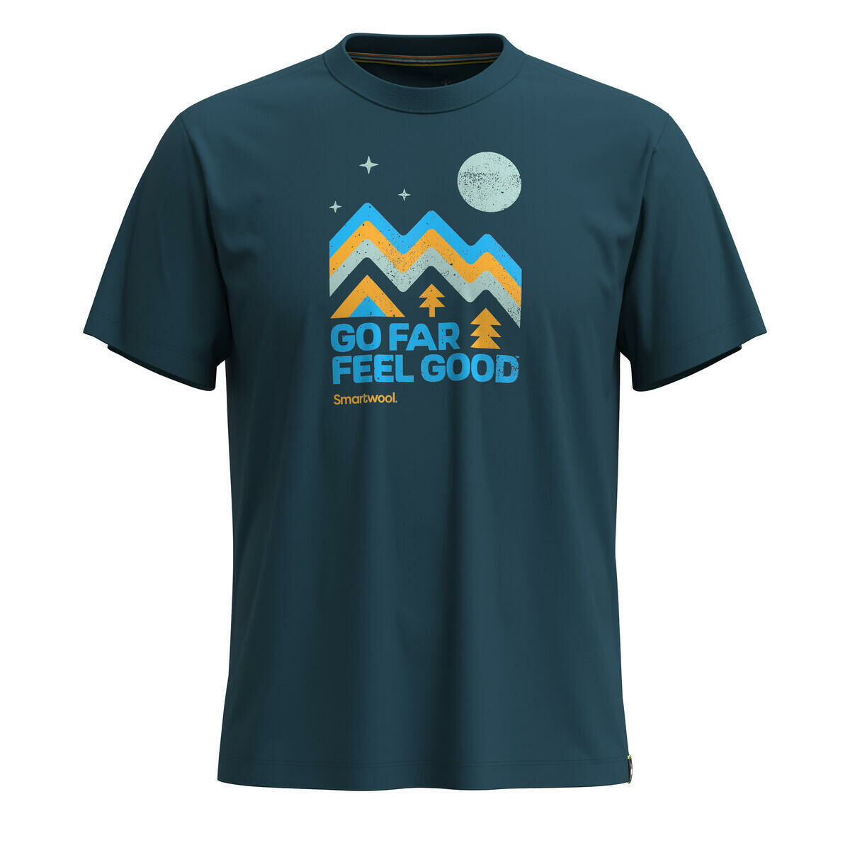 Smartwool 美國 塗鴉短Tee/山系圖騰 男款 暮光藍 短袖/上衣/羊毛/抑菌抗臭 10SW002603