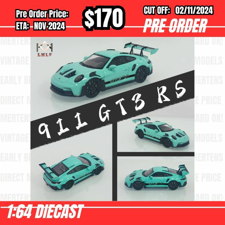 PO-$170 * League Model * 1:64 992 GT3 RS Tiffany [OD29/10]