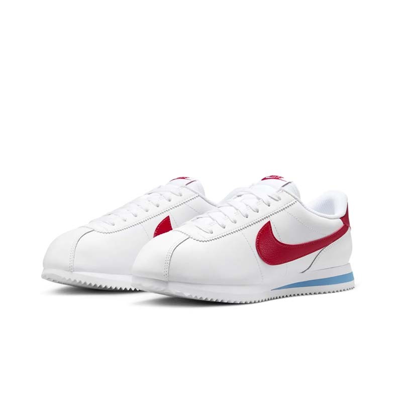 Nike Cortez Leather W 經典白藍紅 阿甘 皮革 女鞋 DN1791-108 [台灣現貨]