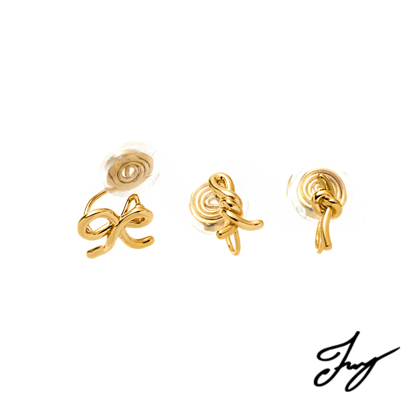 平價飾品,郁欣聯名款,蝴蝶結,夾式耳環