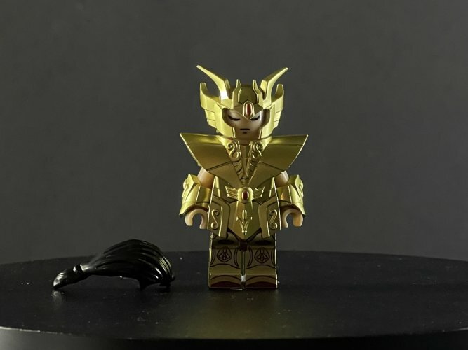 Custom minifig: 黃金聖鬥士 處女座 / 水瓶座 / 牡羊座 (自選)