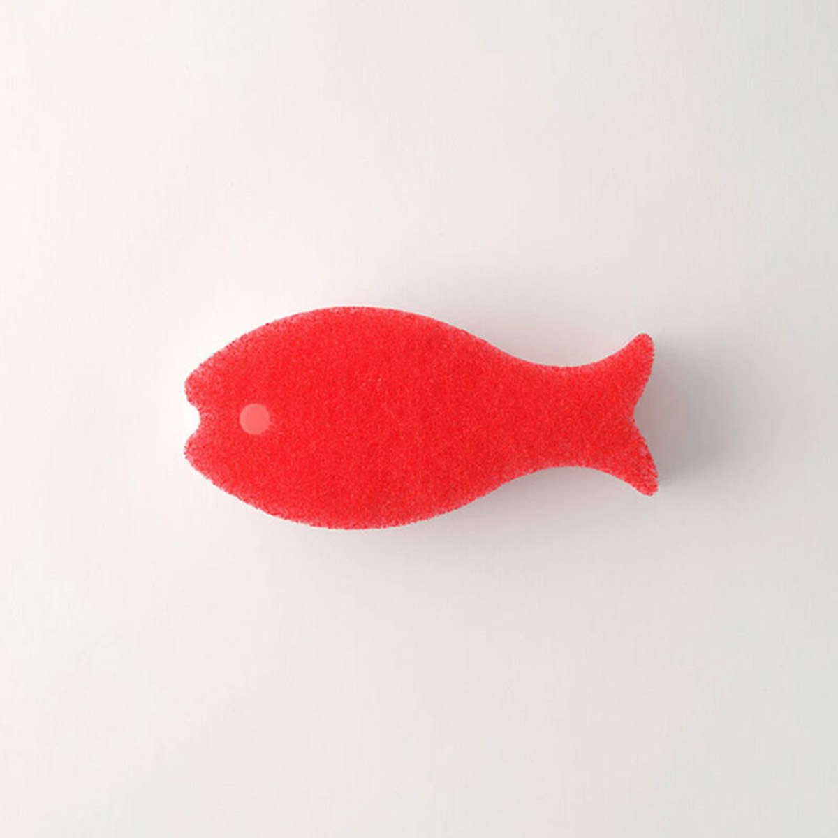 日本 MARNA 魚形清潔海綿 (紅色) -K170R