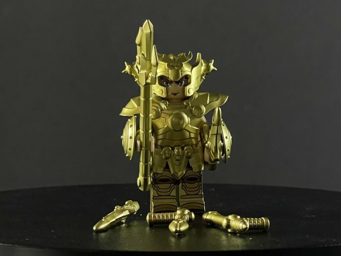 Custom minifig: 黃金聖鬥士 天秤座/射手座/雙魚座 (自選)