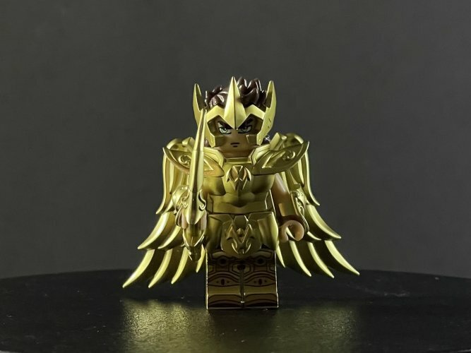 Custom minifig: 黃金聖鬥士 天秤座/射手座/雙魚座 (自選)
