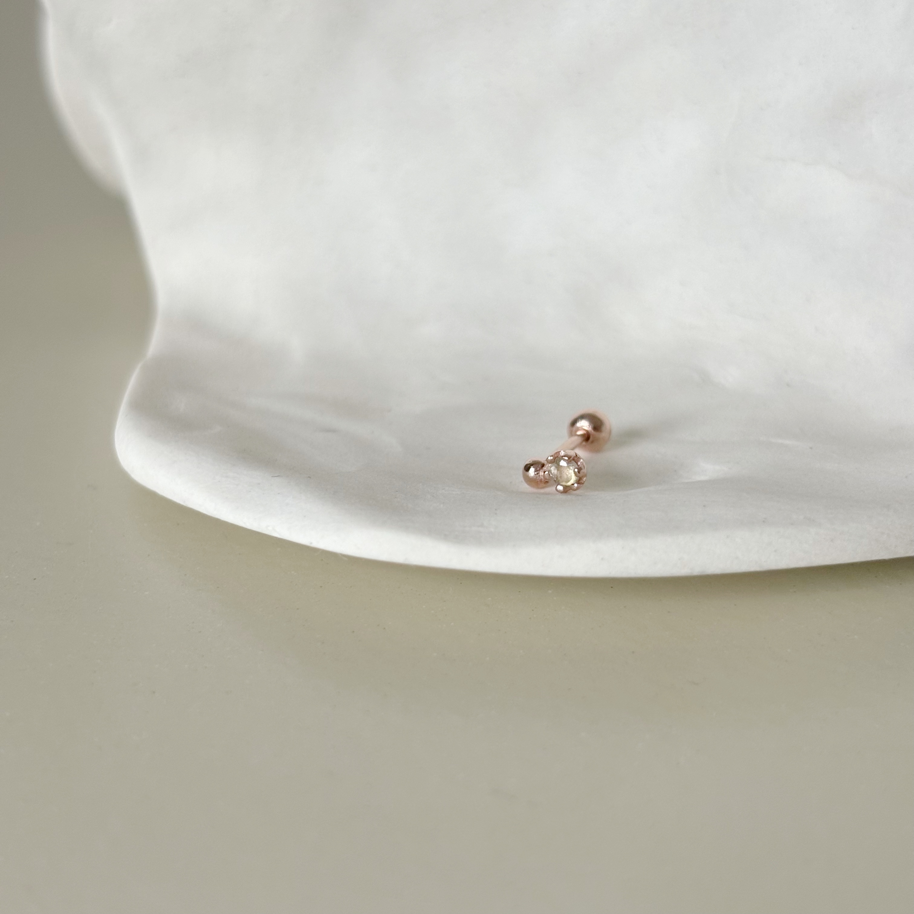 珠珠小六爪拉長轉珠耳環