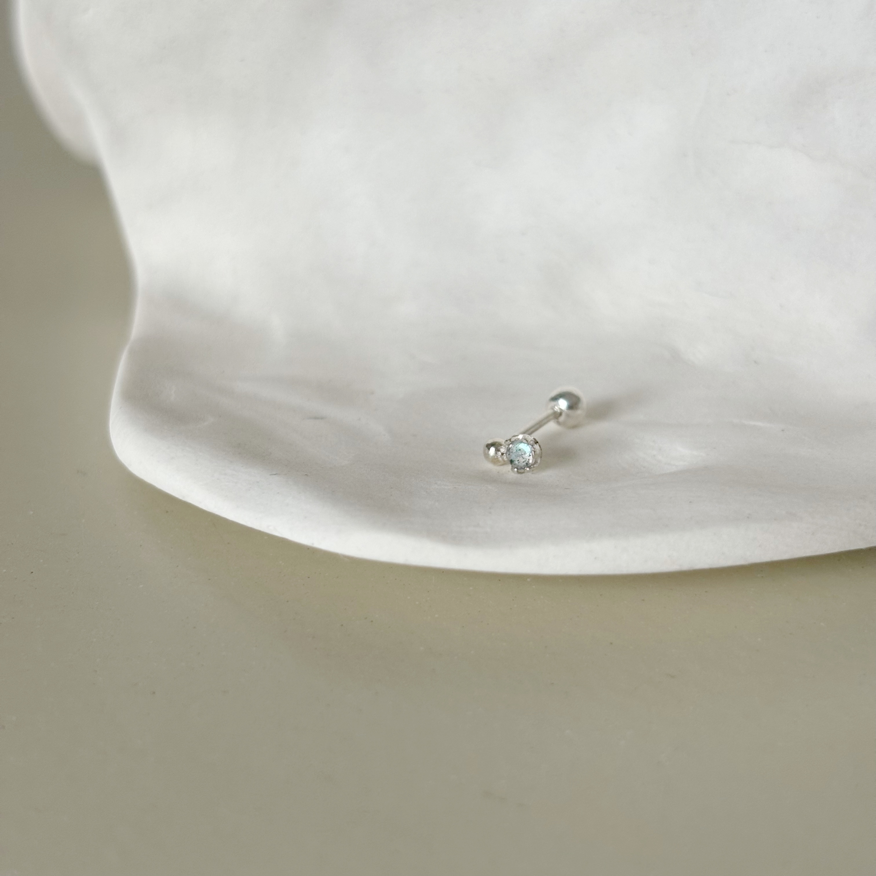 珠珠小六爪拉長轉珠耳環