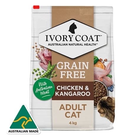 IVORY COAT 無穀物袋鼠肉雞肉室內成貓配方貓糧 2kg 4kg