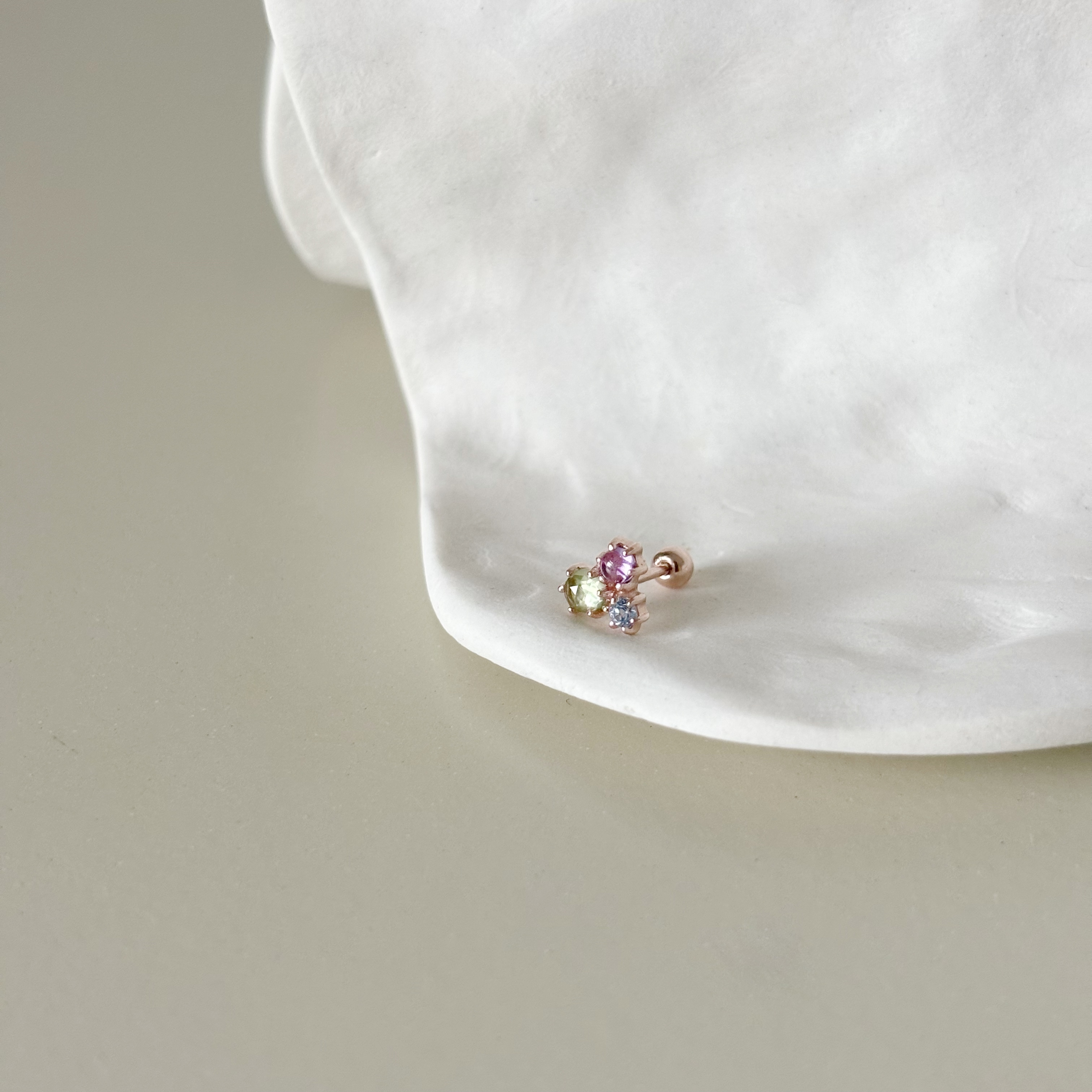 Blossom彩寶轉珠耳環