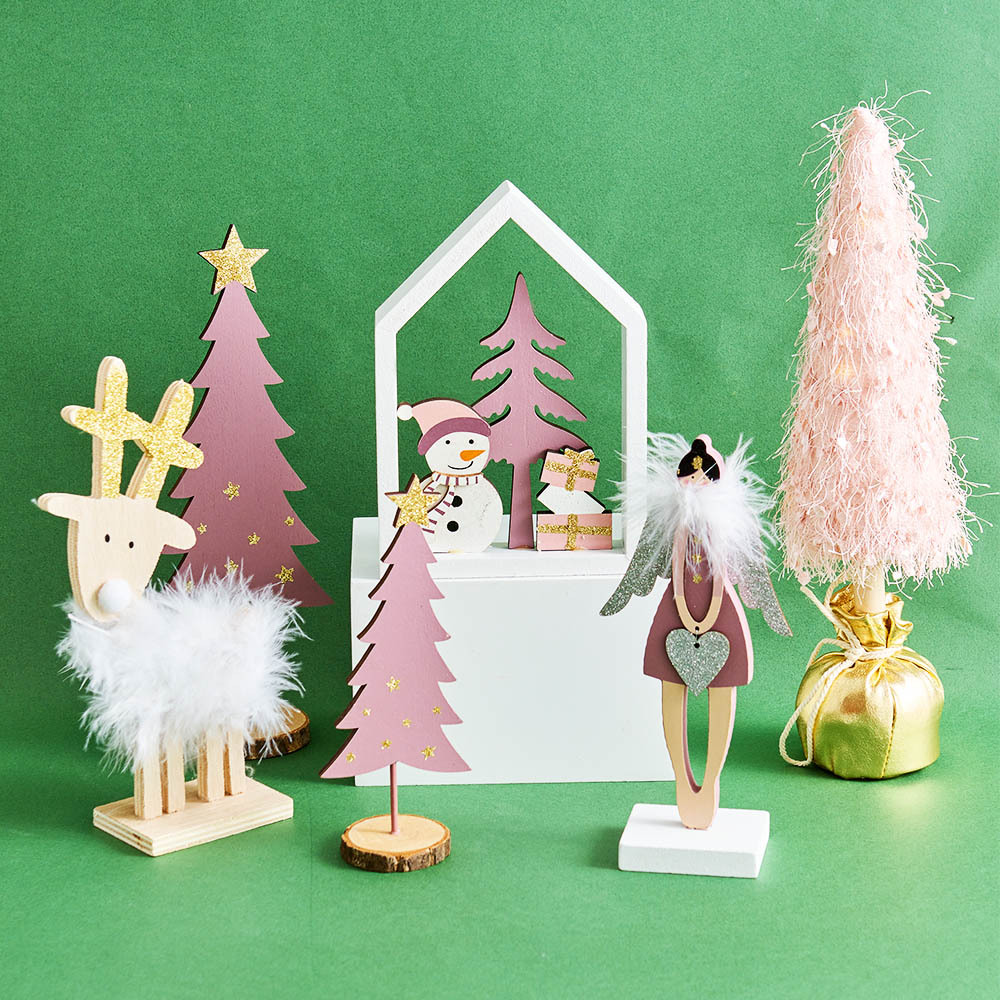 O'Pretty 歐沛媞 粉色聖誕擺飾-多款