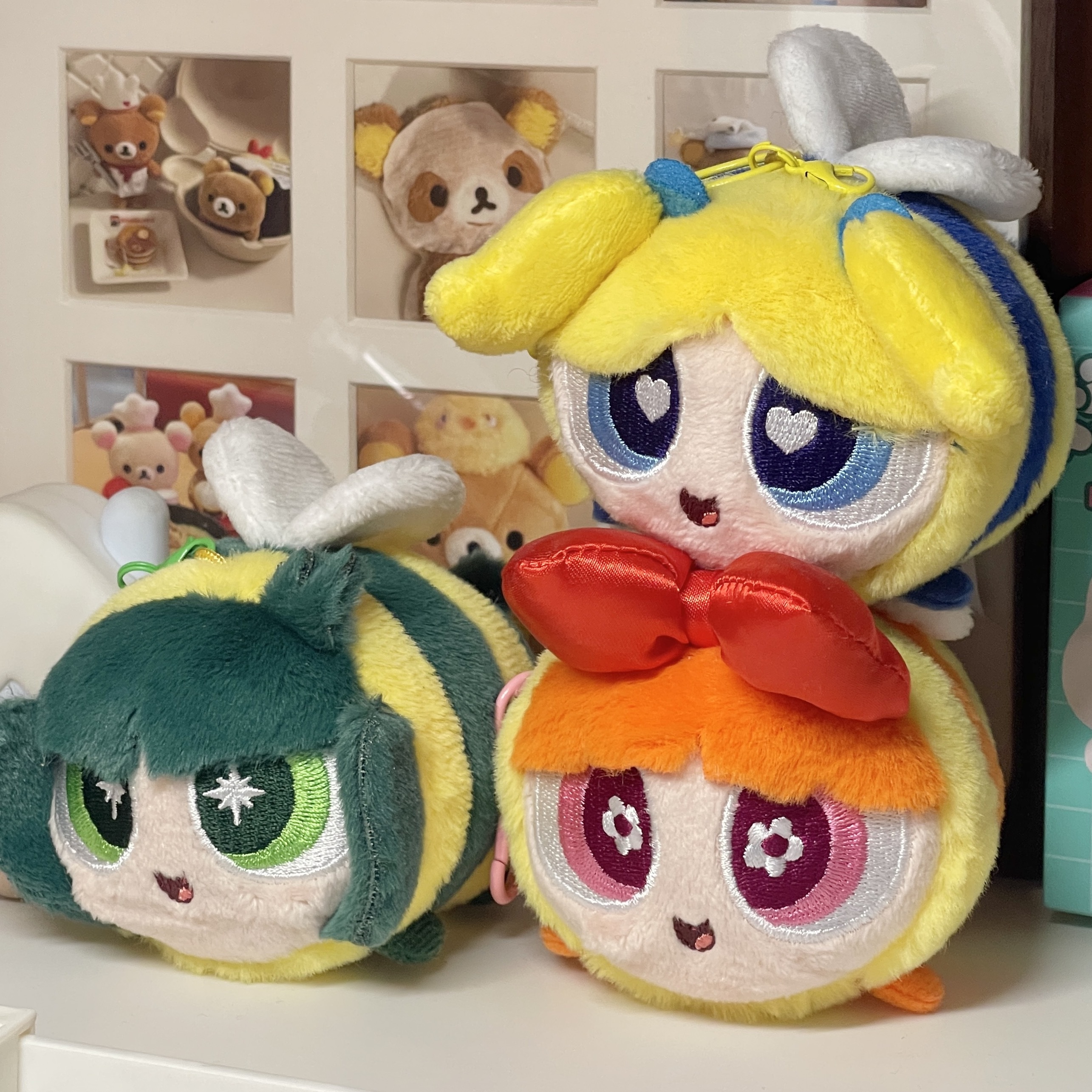 THE POWERPUFF GIRLS 飛天小女警 蜜蜂系列 吊飾 鑰匙圈 泡泡 花花 毛毛 官方正版授權 / 預購