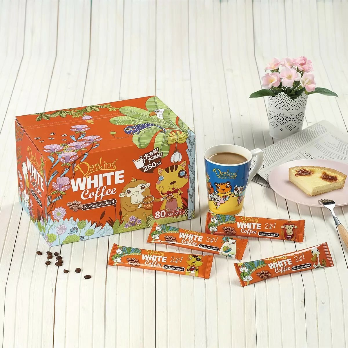 台灣 好市多 親愛的白咖啡 二合一 30公克 X 80入 (✈️直送香港✈️運費到付)